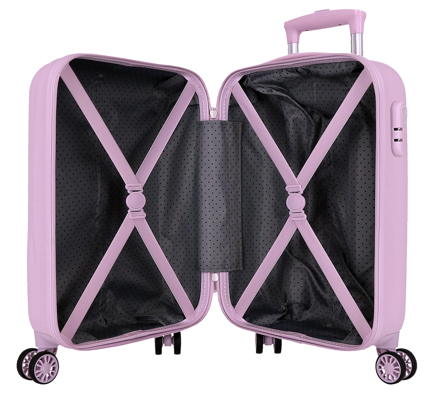 TROLLEY ABS 50CM.4R. MINNIE E FIGARO LILLA