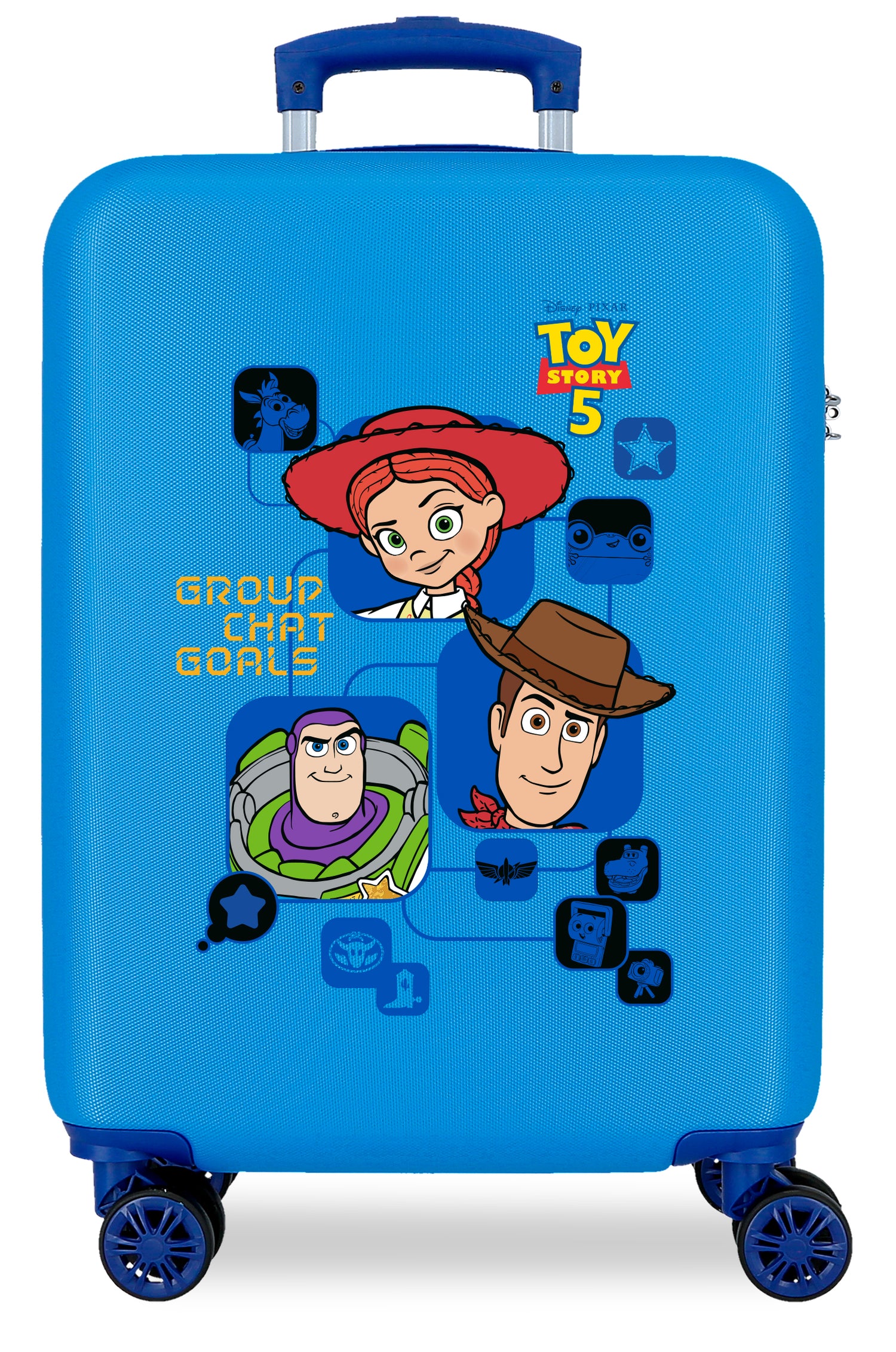 TROLLEY ABS 55CM.4R. TOY STORY OBIETTIVI DELLA CHAT DI GRUPPO BLU