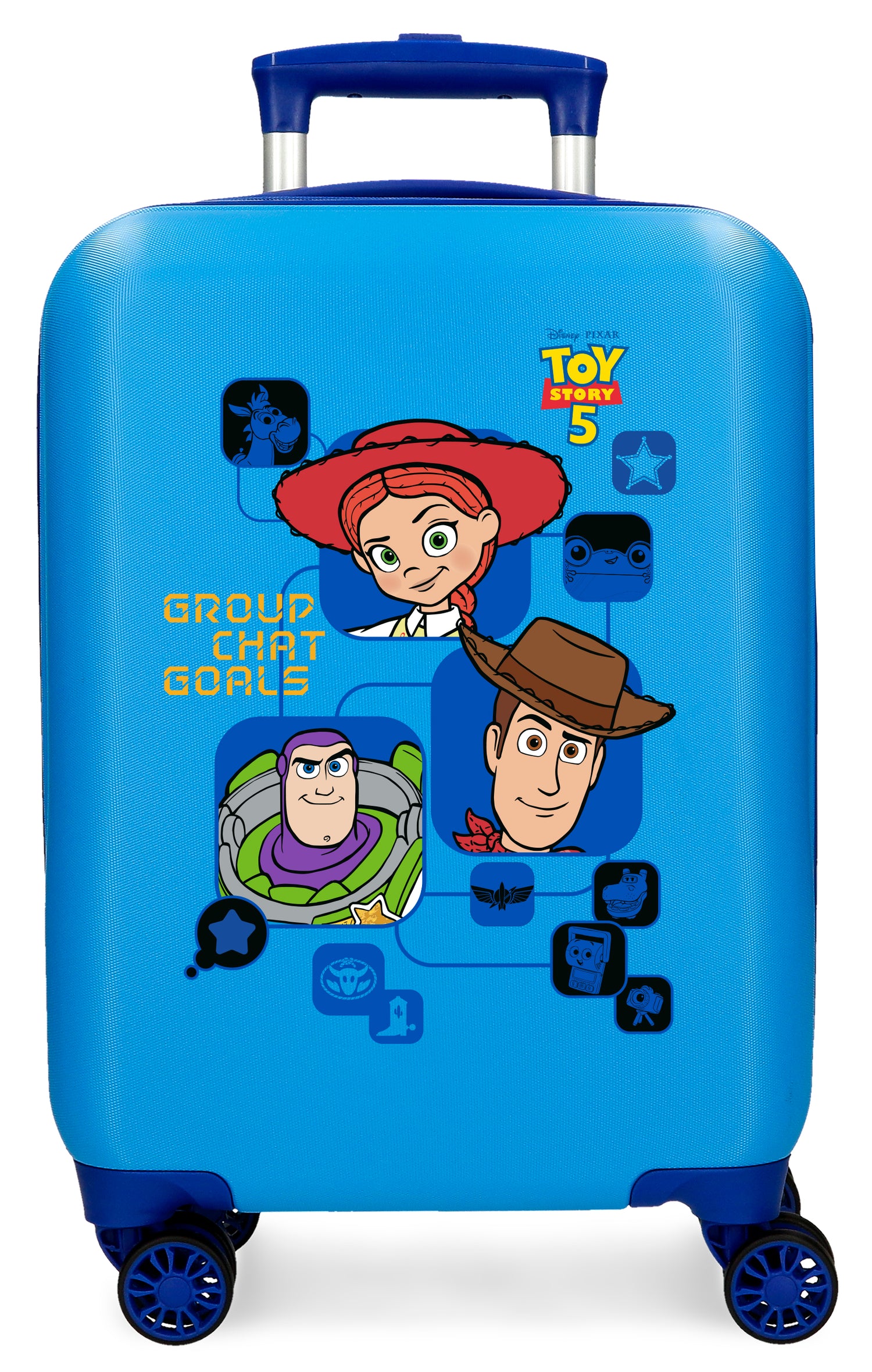 TROLLEY ABS 50CM.4R. TOY STORY OBIETTIVI DELLA CHAT DI GRUPPO BLU