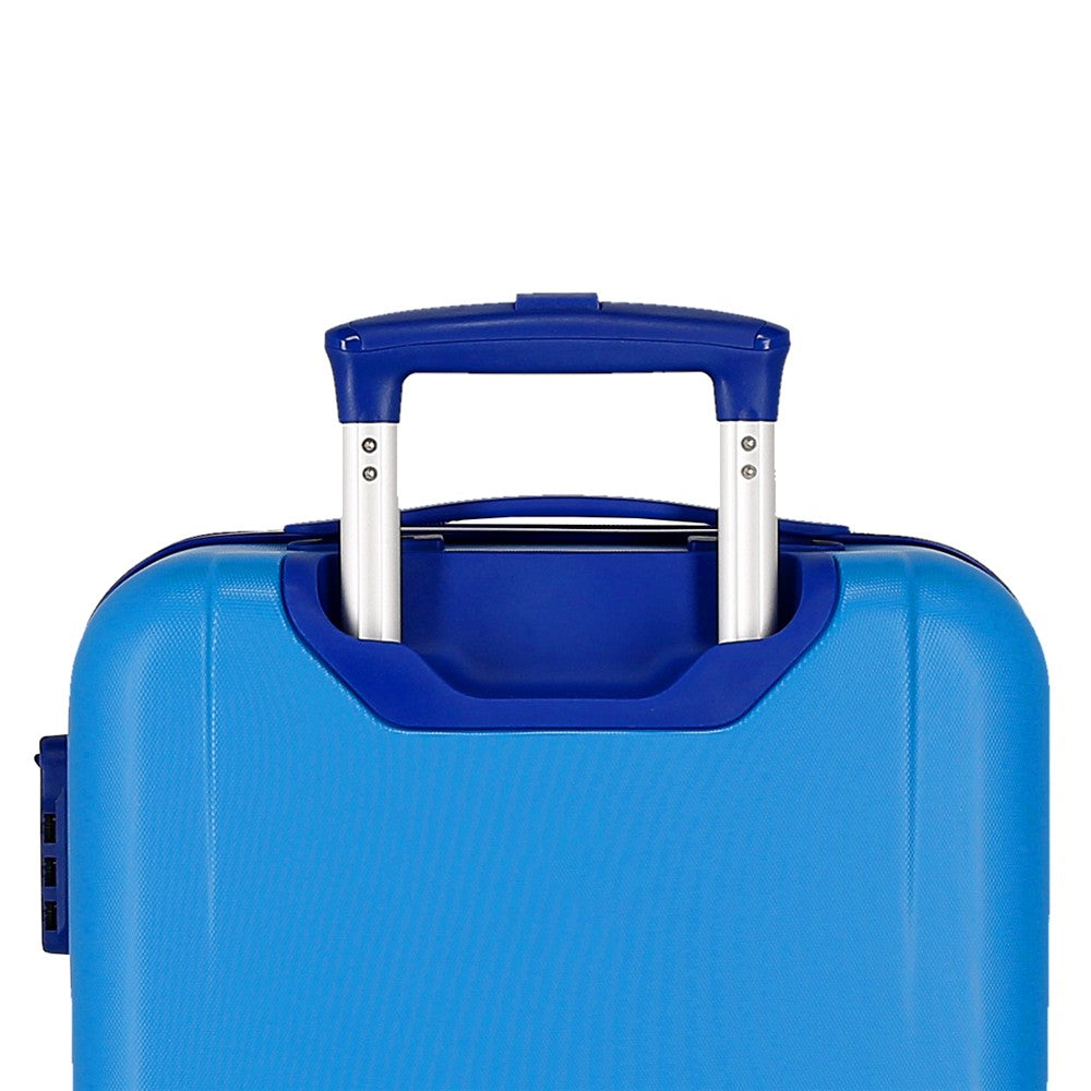 ABS VOGN 55CM.4R. GLAD BLÅ HVID-NAVY C.100