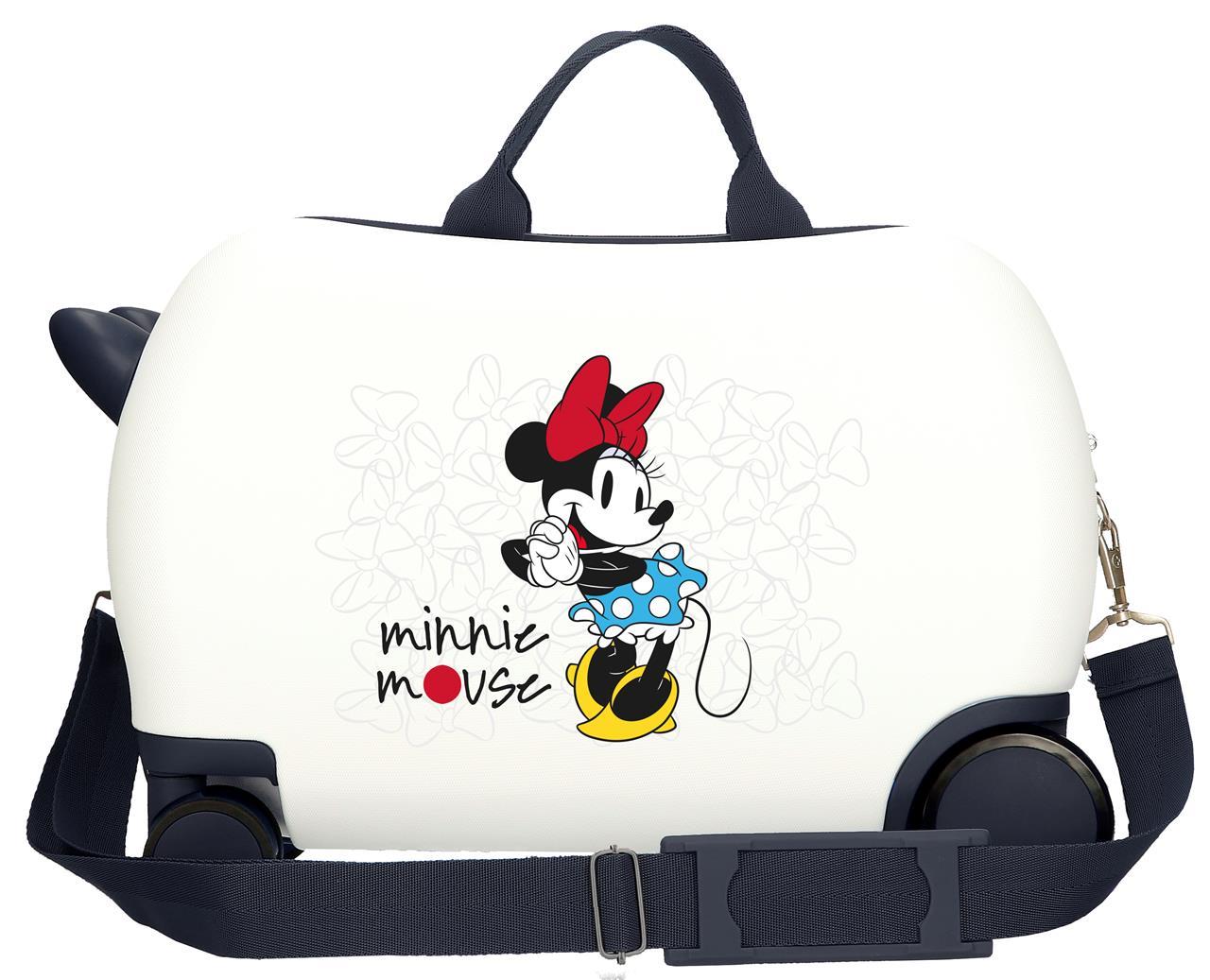 3671064 Maleta Inf.ABS 4r. (2 multi.) 45CM. MINNIE MAGIC Blan
