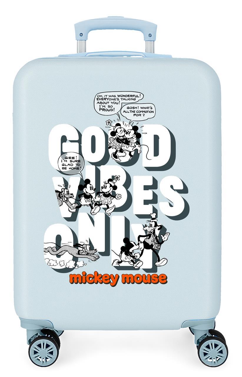 3391721 TROLLEY ABS 55CM. 4R. MICKEY GOOD VIBES ONLY