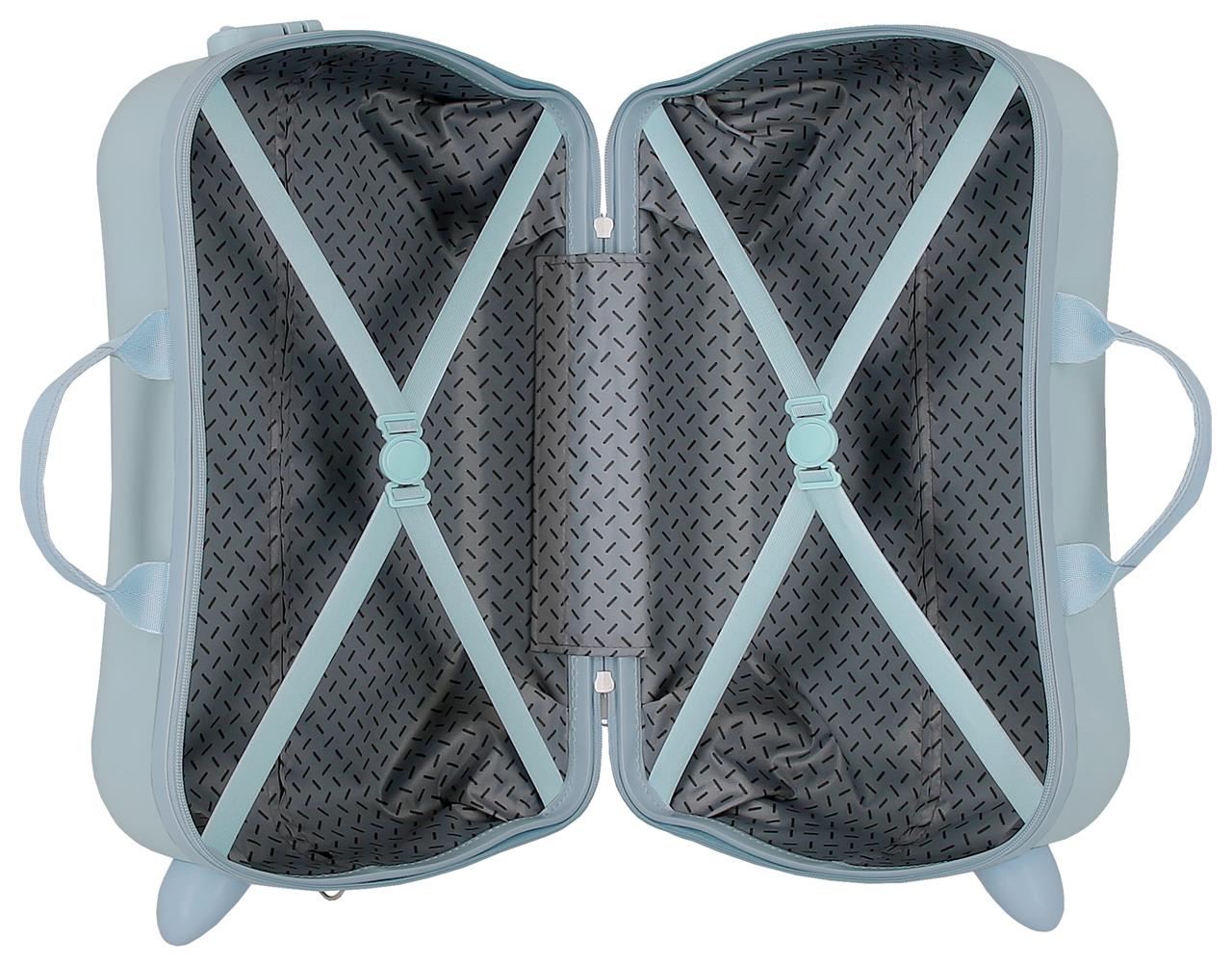 3229821 MALETA INF.ABS 4R.(2 MULTI.) 50CM. MICKEY DENIM AZUL