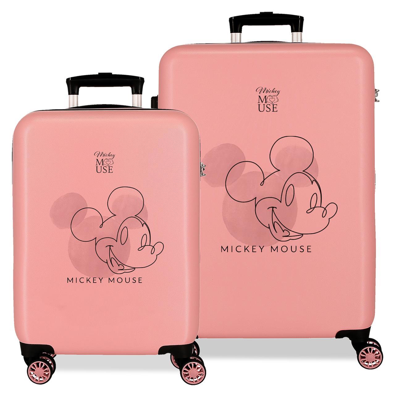3471921 SET/2 TROLLEY ABS 55-68CM.4r.MICKEY OUTLINE