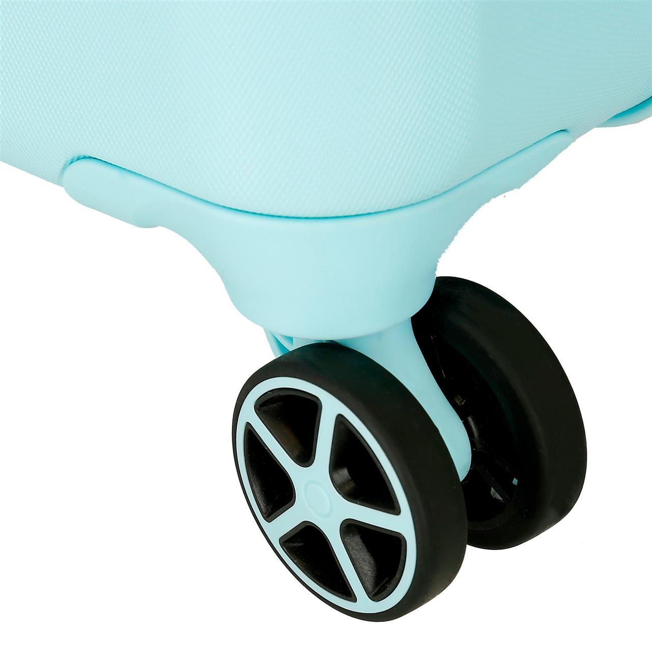 3739323 TROLLEY ABS 55CM.4R. MINNIE Turquoise Heart