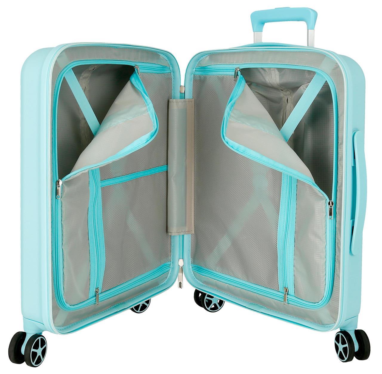 3739325 TROLLEY ABS 55CM.4R. MICKEY FRIENDLY TURQUESA