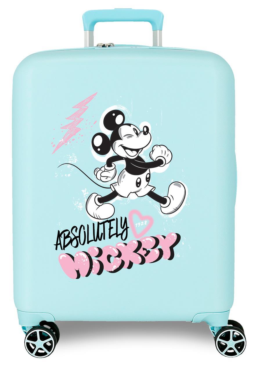 3739325 TROLLEY ABS 55CM.4R. MICKEY FRIENDLY TURQUESA