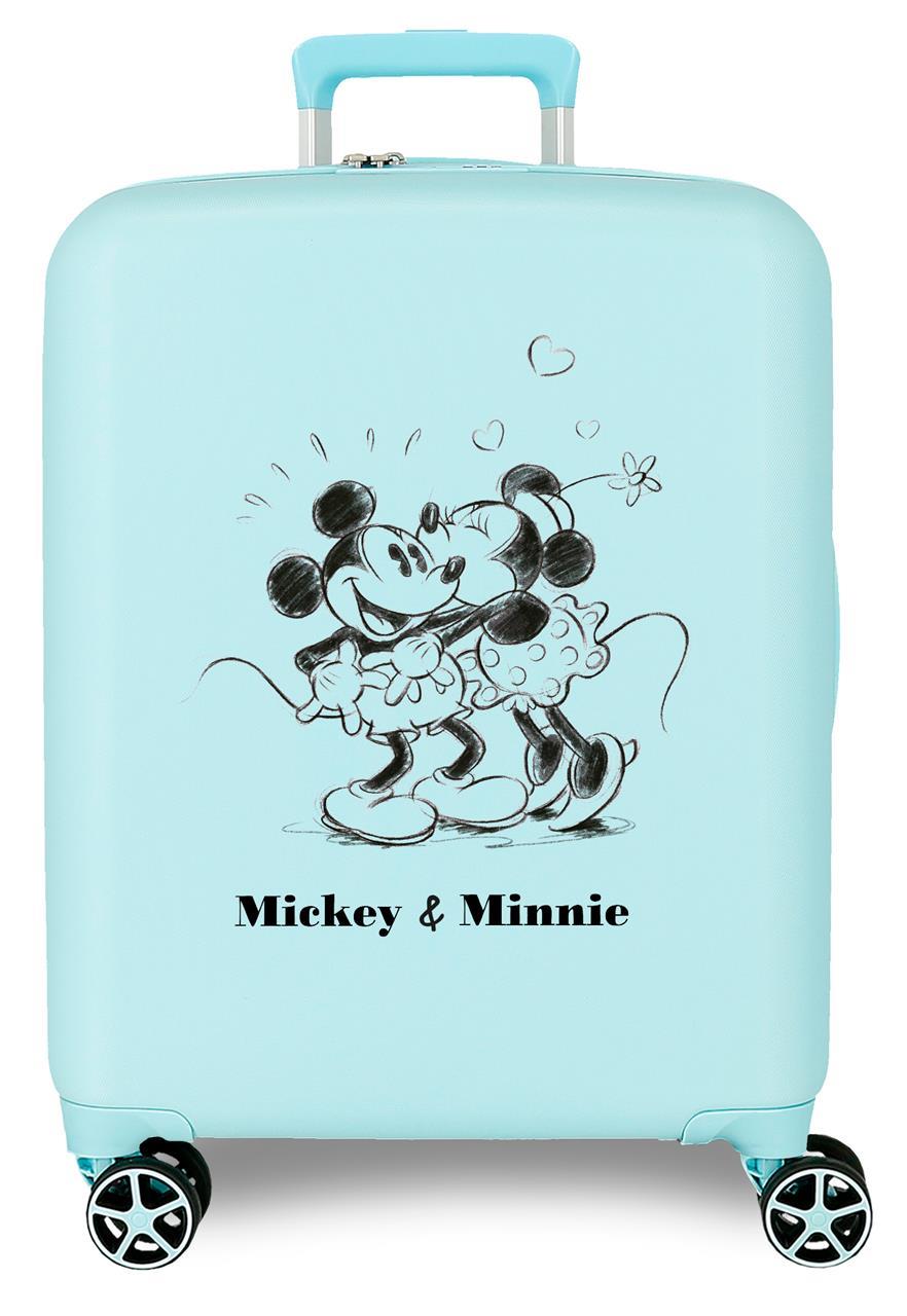 3739327 TROLLEY ABS 55CM.4R. MICKEY & MINNIE Kisses Turque