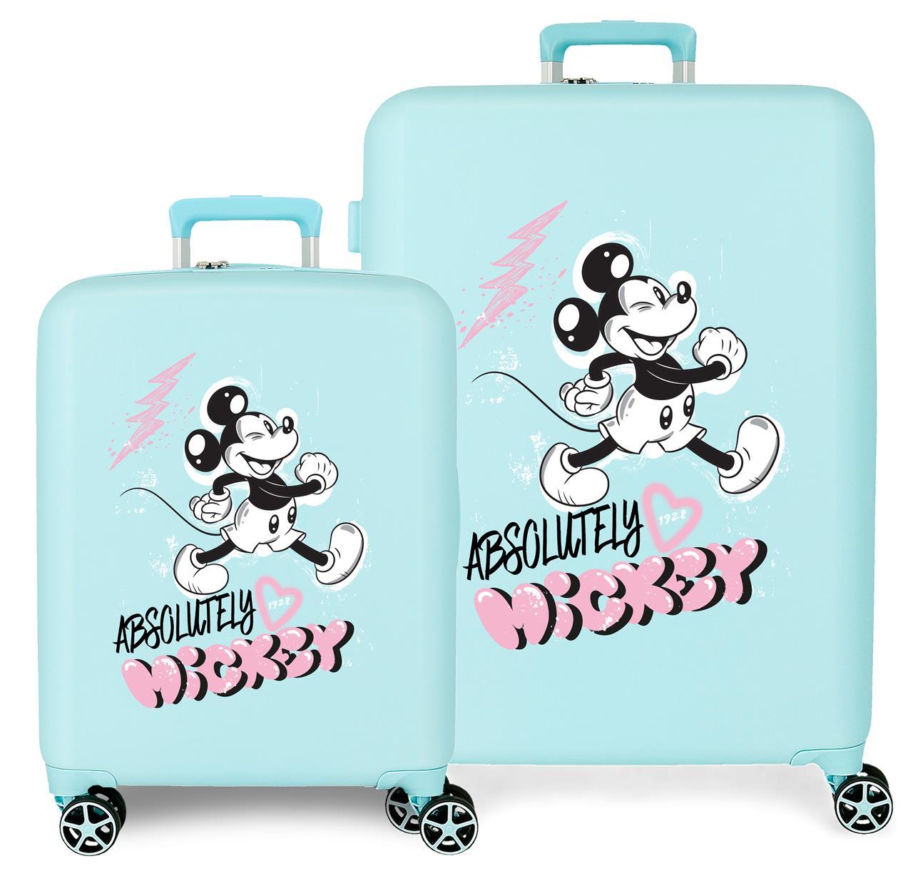 3739725 SET/2 TROLLEY ABS 55-70CM.4r.MICKEY Turque amical