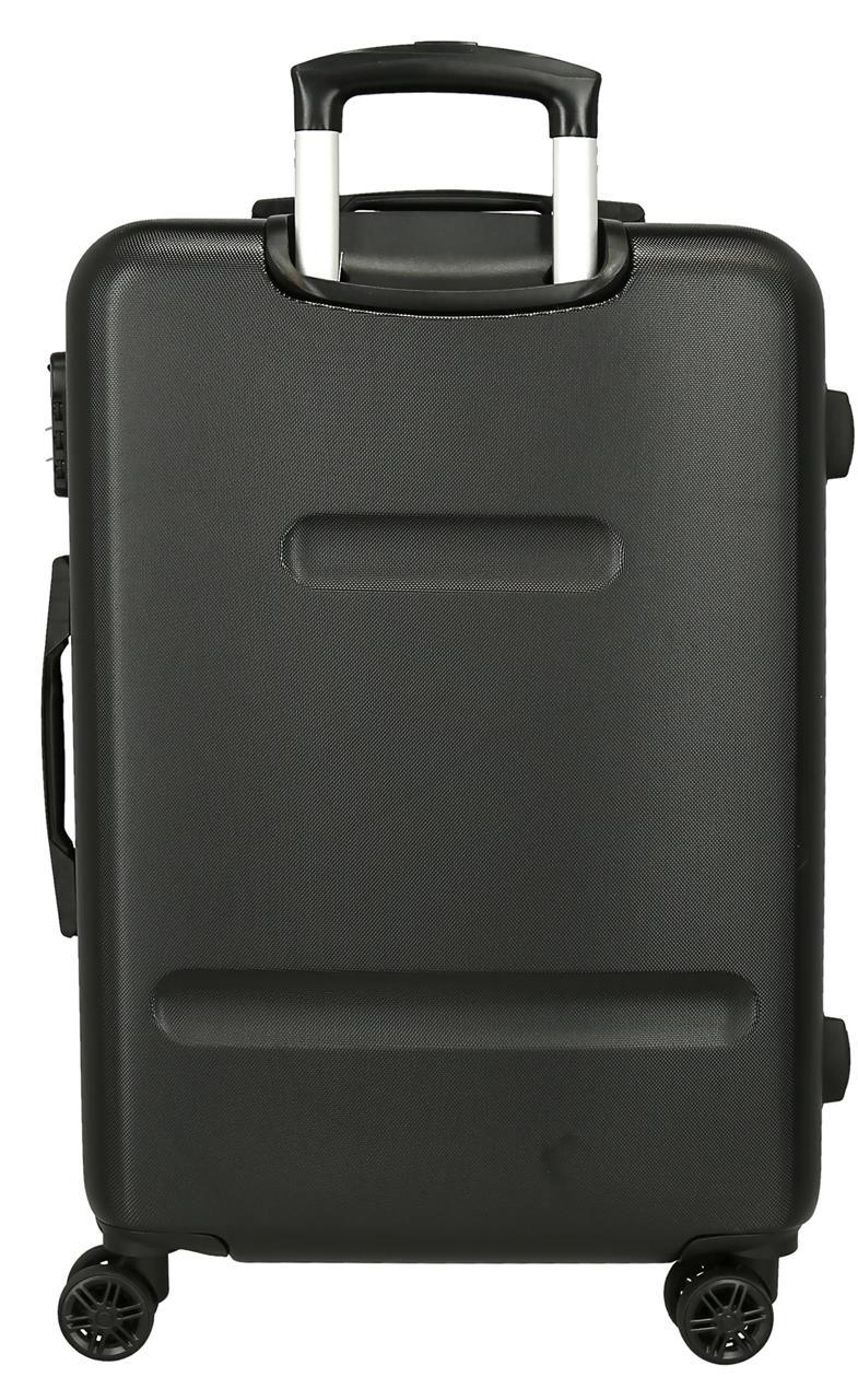 3821221 TROLLEY ABS 65CM.4r. MICKEY Black Stud