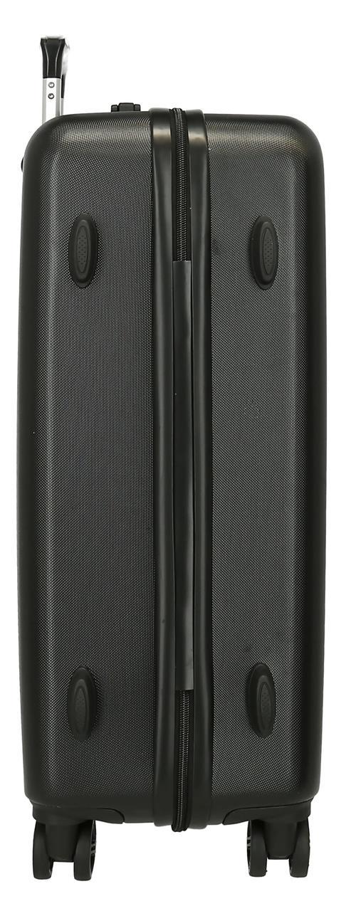 3821221 TROLLEY ABS 65CM.4r. MICKEY Black Stud