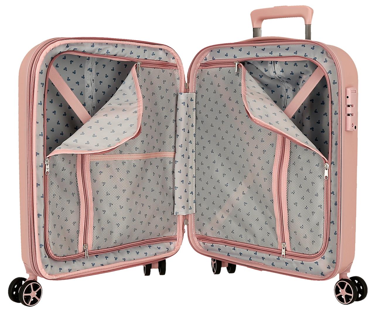 5419122 TROLLEY ABS 55CM. 4R. MICKEY Hyvä matka NUDE