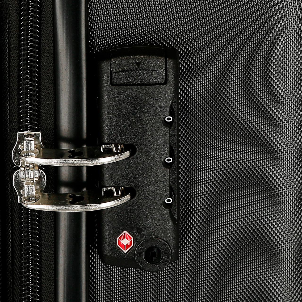 5418821 TROLLEY ABS 70 cm. C/ext. 4r. MICKEY Gute Reise schwarz