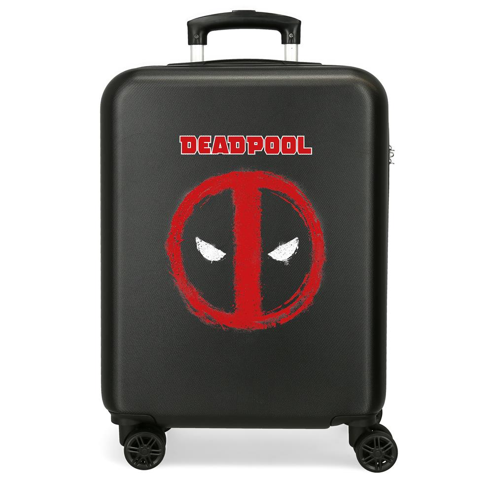 TROLLEY ABS 55CM. 4R. DEADPOOL NERO C.100