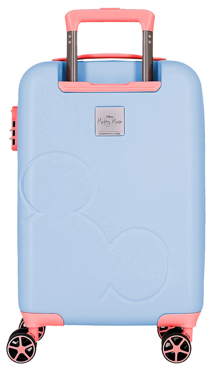 5438521 TROLLEY ABS 55CM. 4r. MICKEY Verrückte Reise blau