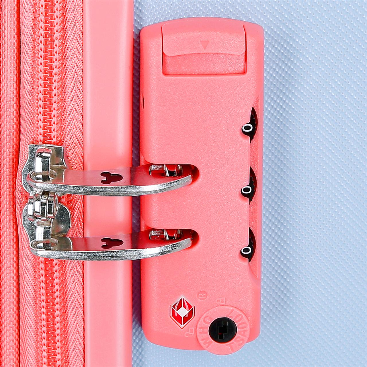 5439221 TROLLEY ABS 65CM. 4r. MICKEY Crazy Trip Blue