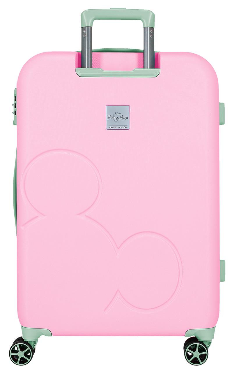 5439222 TROLLEY ABS 65CM. 4r. MICKEY Verrückte Reise Rosa