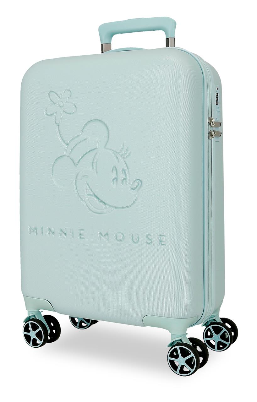 5568523 TROLLEY ABS 55CM. 4R. TRAVELING COM MINNIE TURQUESA