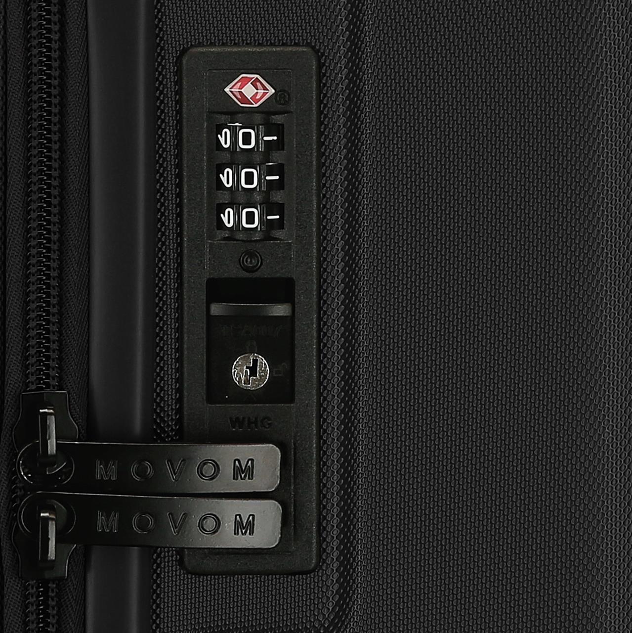 3518641 TROLLEY ABS 55CM.4R.C/EXP. MCKEY WAITING NEGRO