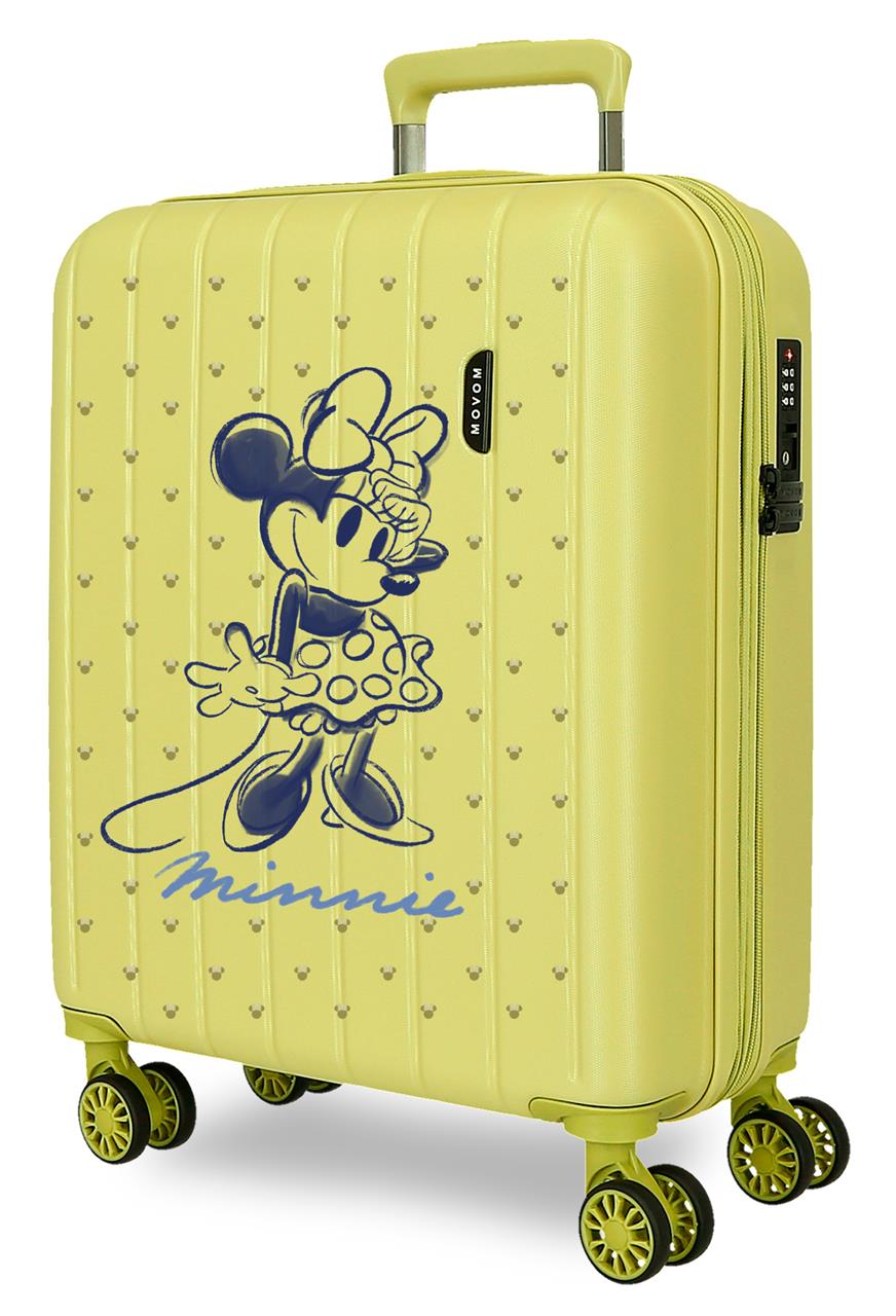 3518643 TROLLEY ABS 55CM.4R.C/EXP. MINNIE YELLOW LINE