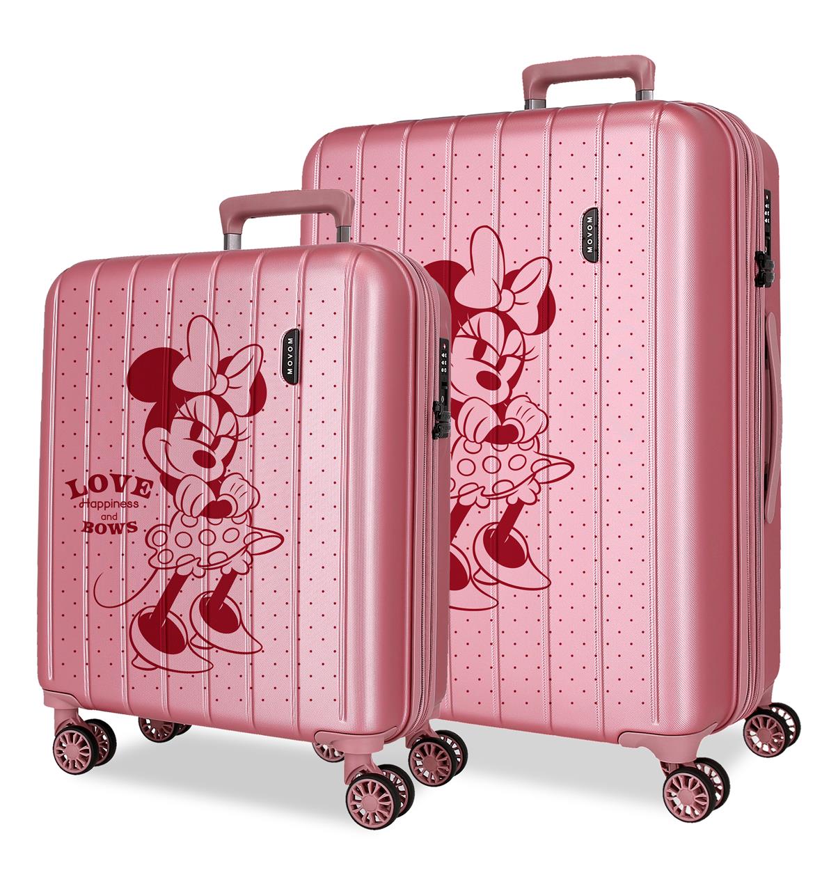 3518944 SET/2 TROLLEY ABS 55-65CM.4R.C/EXP. MINNIE AMOUR ROSE