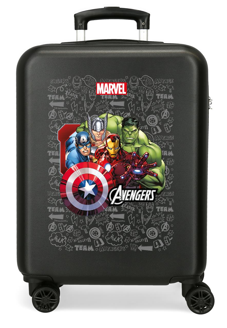 TROLLEY ABS 55CM.4R. ÉQUIPE AVENGERS NOIR C.100