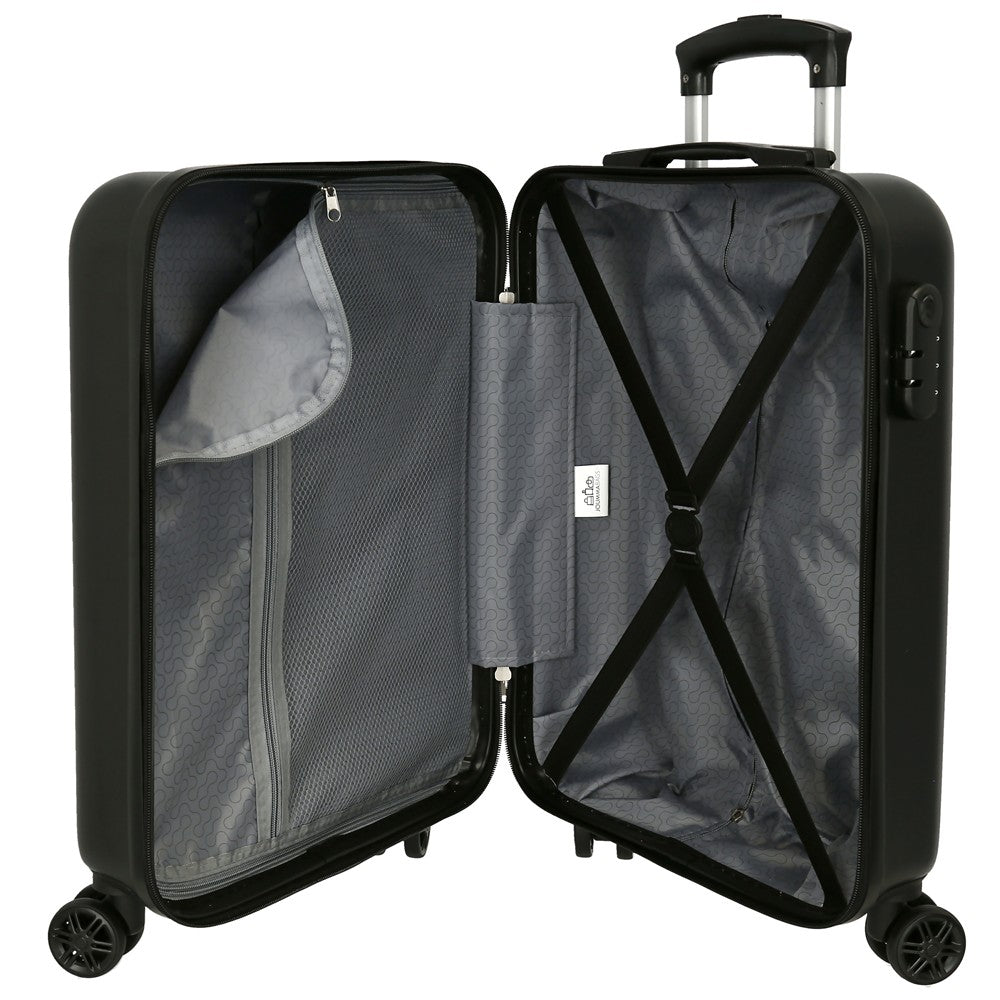 SET/2 TROLLEY ABS 55-65CM.4R. TEAM AVENGERS BLACK C.102
