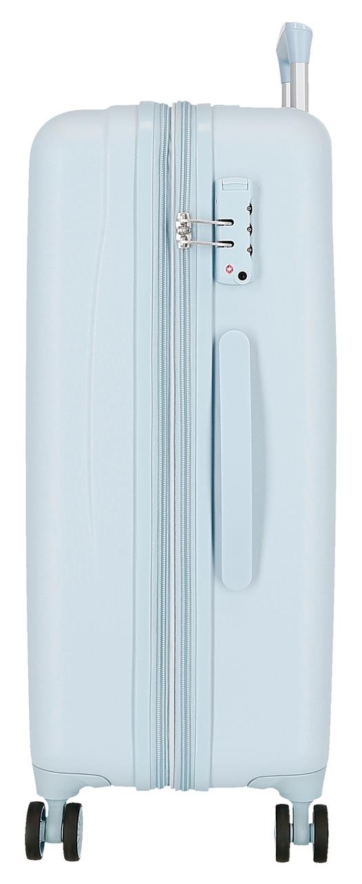 3291241 TROLLEY ABS 65CM. 4R. STICHHERZEN HELLBLAU