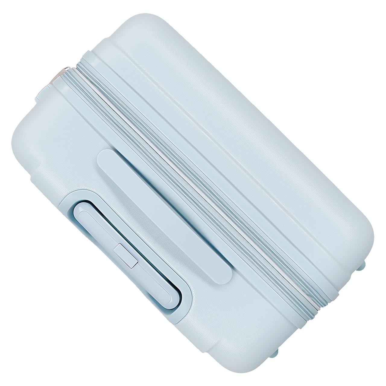 3291241 TROLLEY ABS 65CM. 4R. STICHHERZEN HELLBLAU