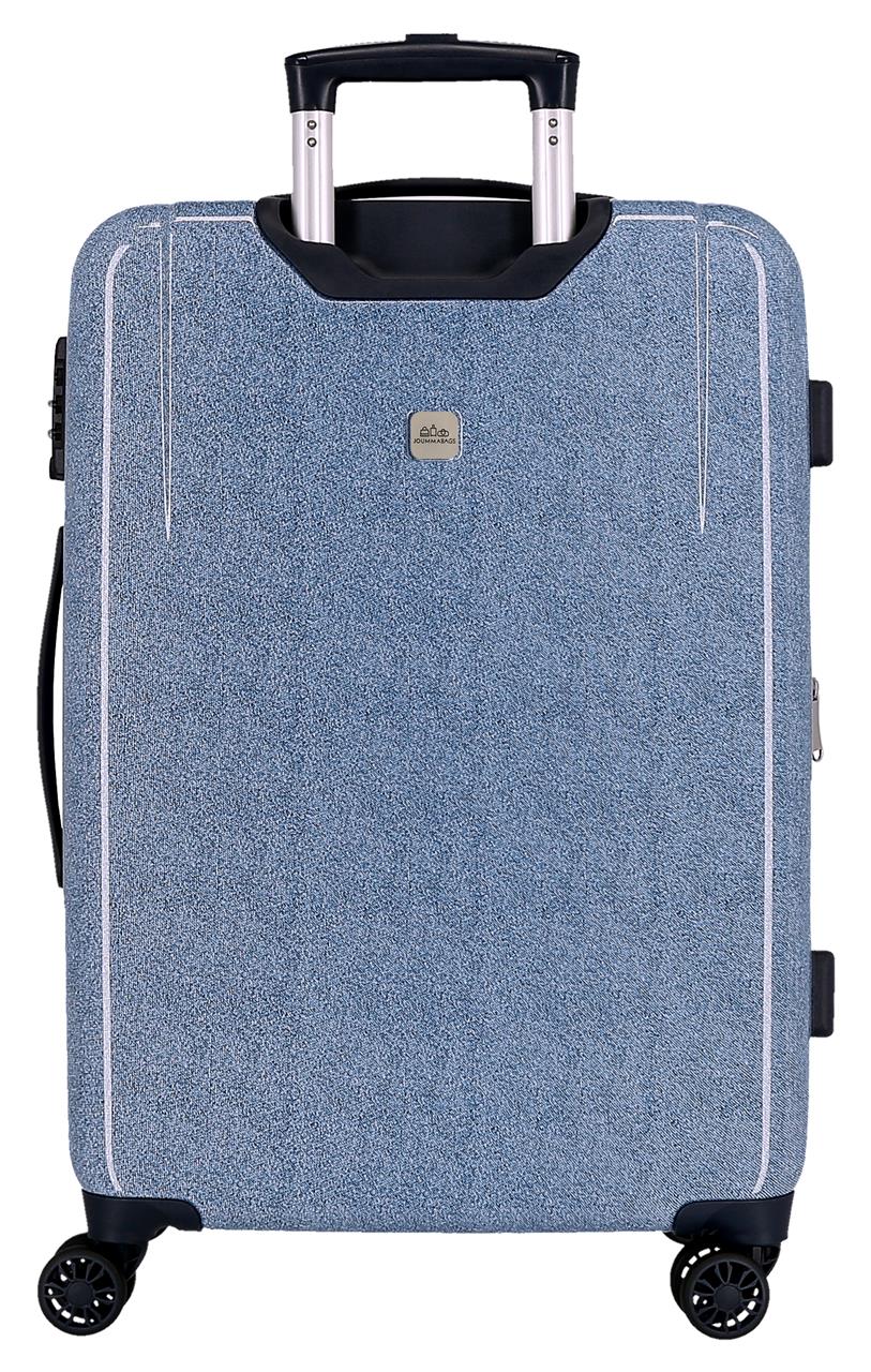 3291442 SET/2 TROLLEY ABS 55-65CM. 4R. CUORI DI PUNTO DENIM