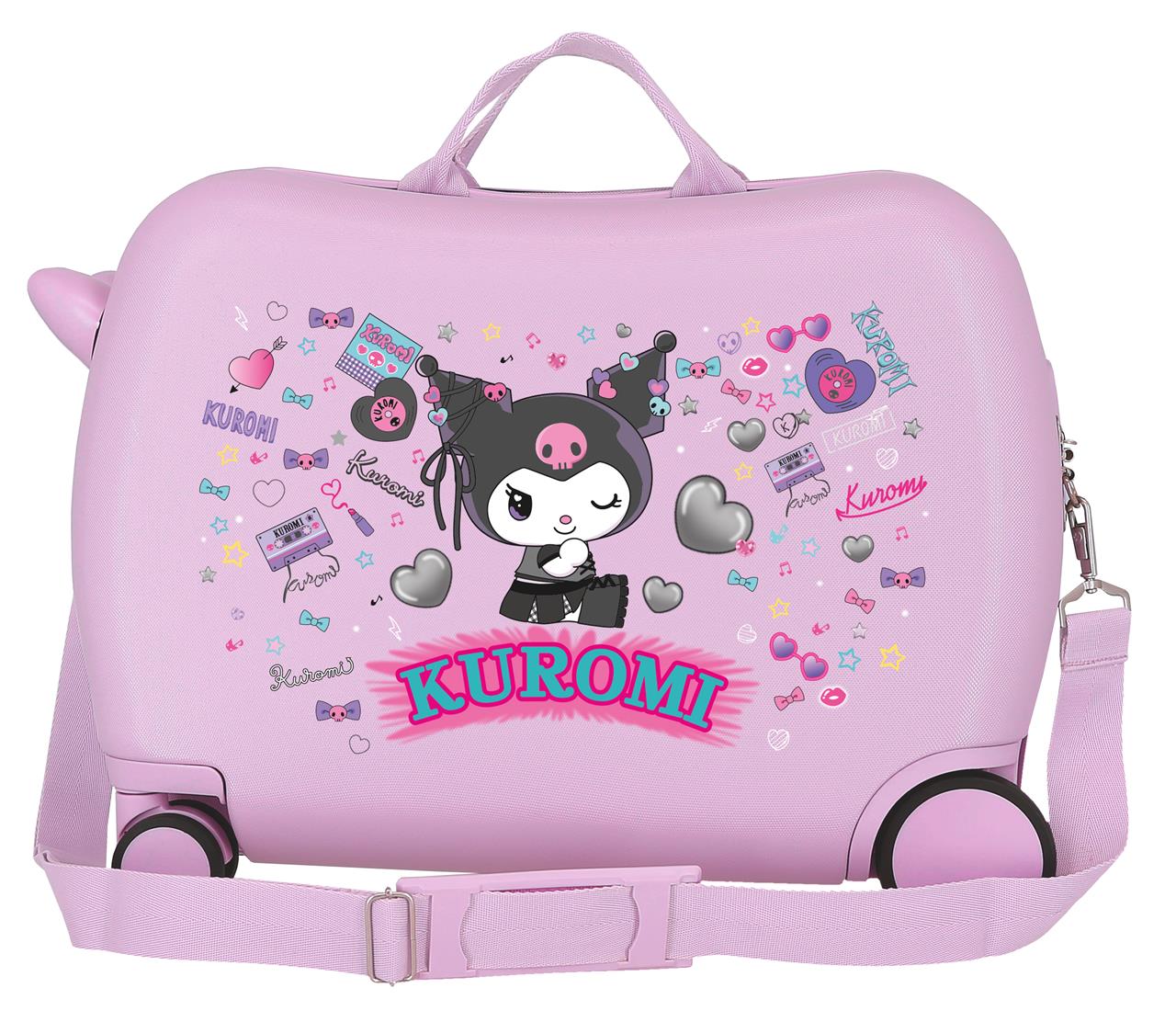 3469841 LOWER SUITCASEABS 4R.(2 MULTI.) 50CM. KUROMI RETRO POP