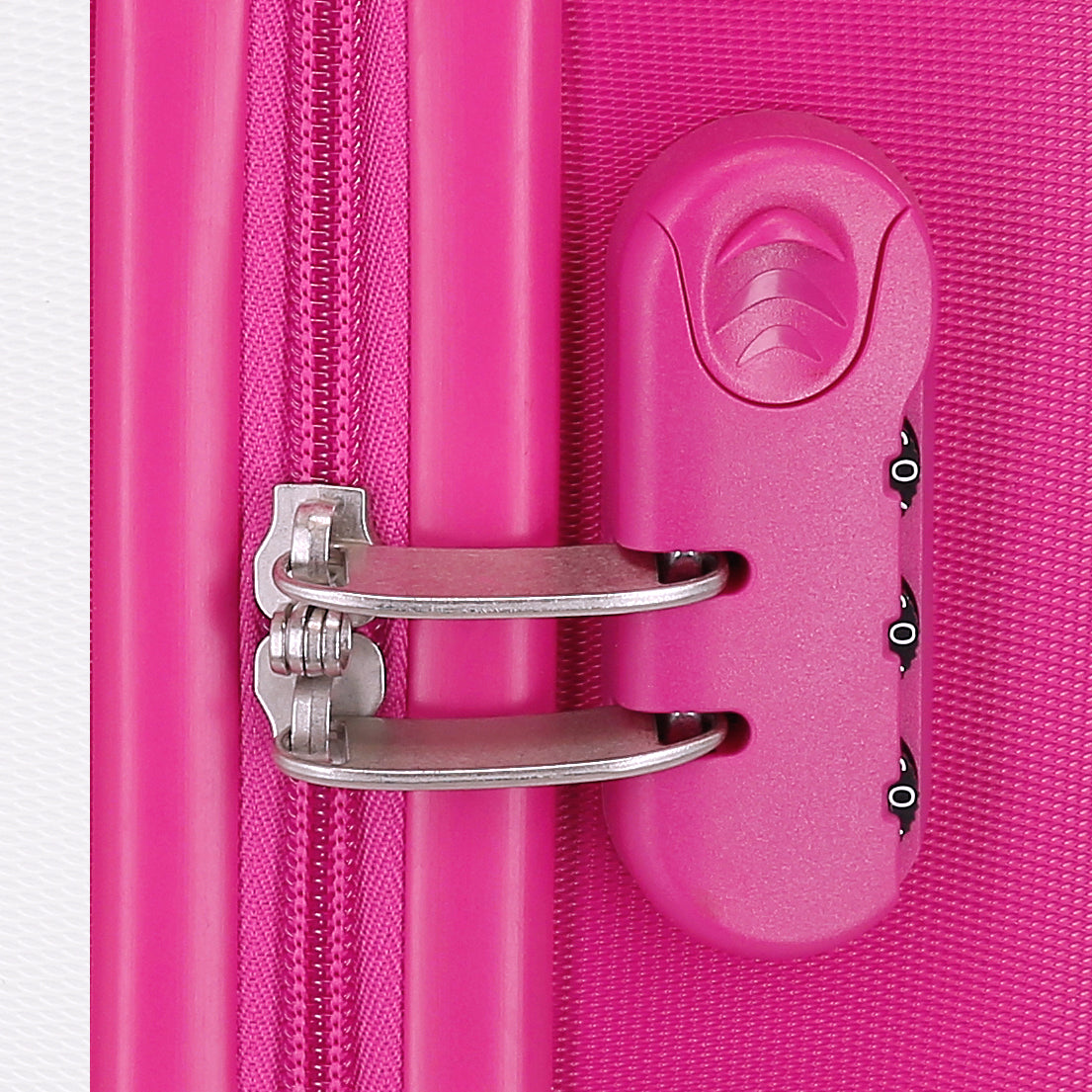 TROLLEY ABS 55CM.4R. LIZZIE MCGUIRE BLANC-FUCHSIA