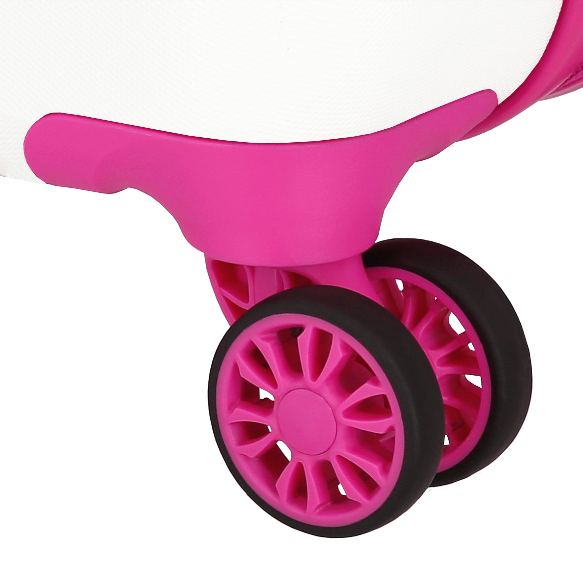 TROLLEY ABS 55CM.4R. LIZZIE MCGUIRE BLANC-FUCHSIA