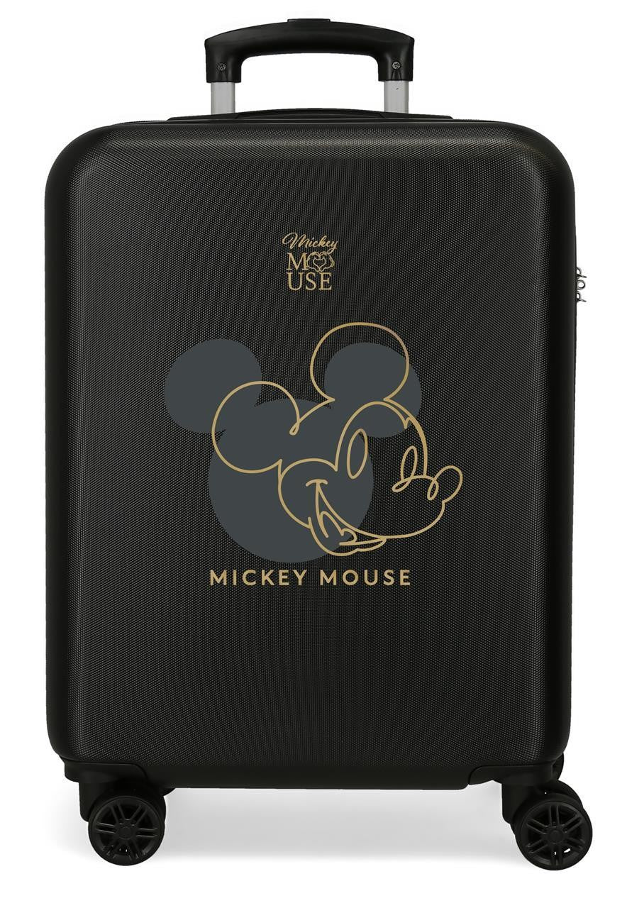 3471122 TROLLEY ABS 55CM.4R. MICKEY OUTLINE NEGRO