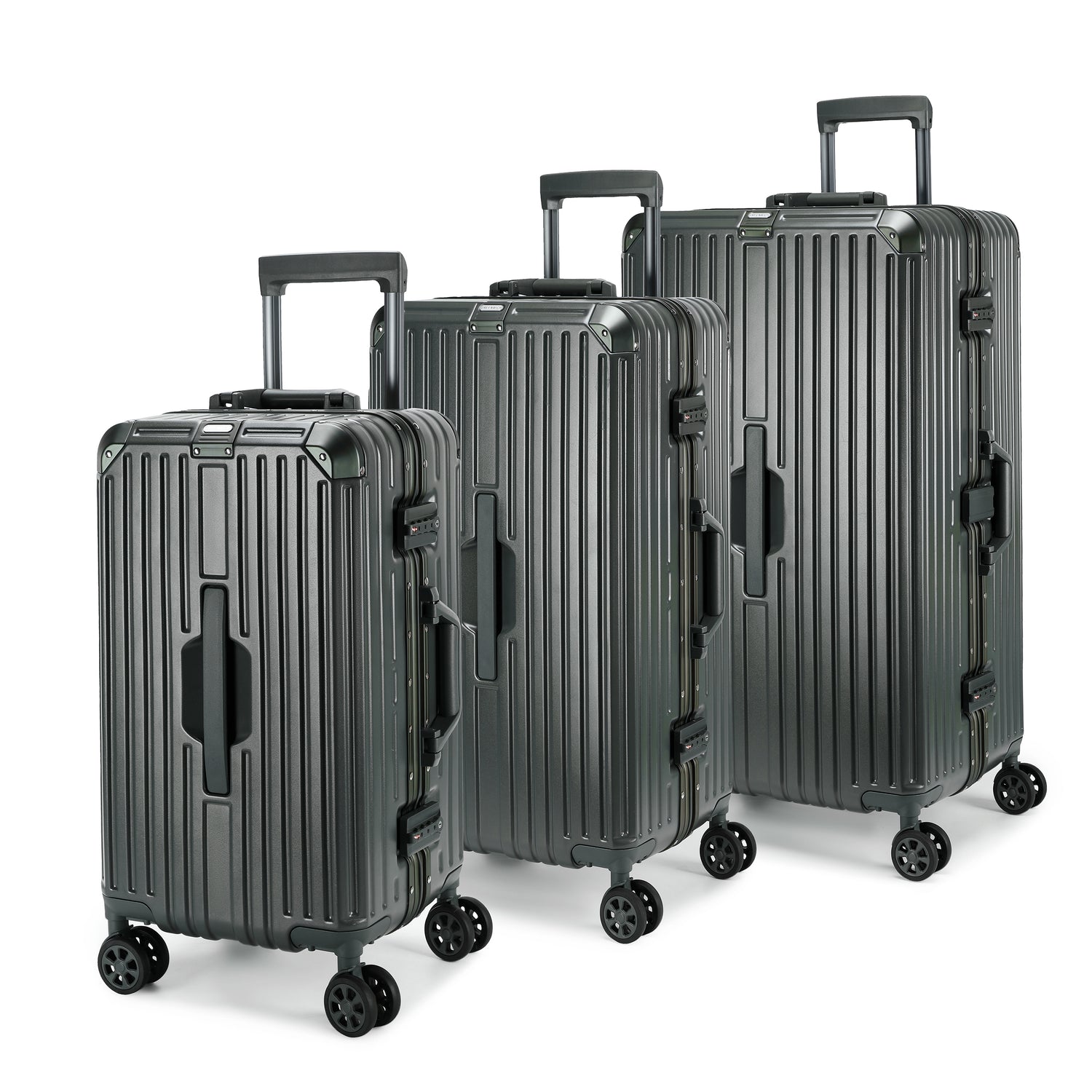 GREENWICH set de maletas Trunk Aluminio Frame MALTA