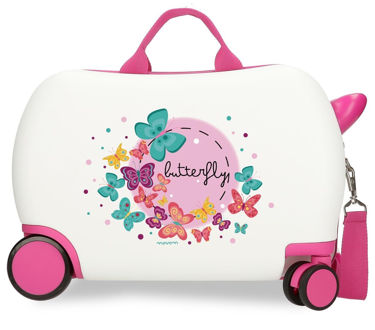 3721061 Maleta INF.ABS 4R.(2 MULTI.) 45CM.MOVOM BUTTERFLY