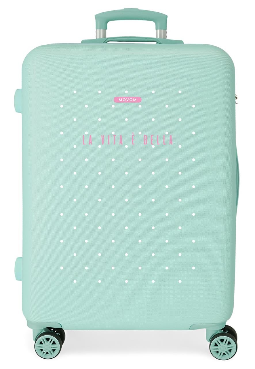3751221 TROLLEY ABS 70CM.4R MOVOM LA VITA E BELLA TURQUOISE