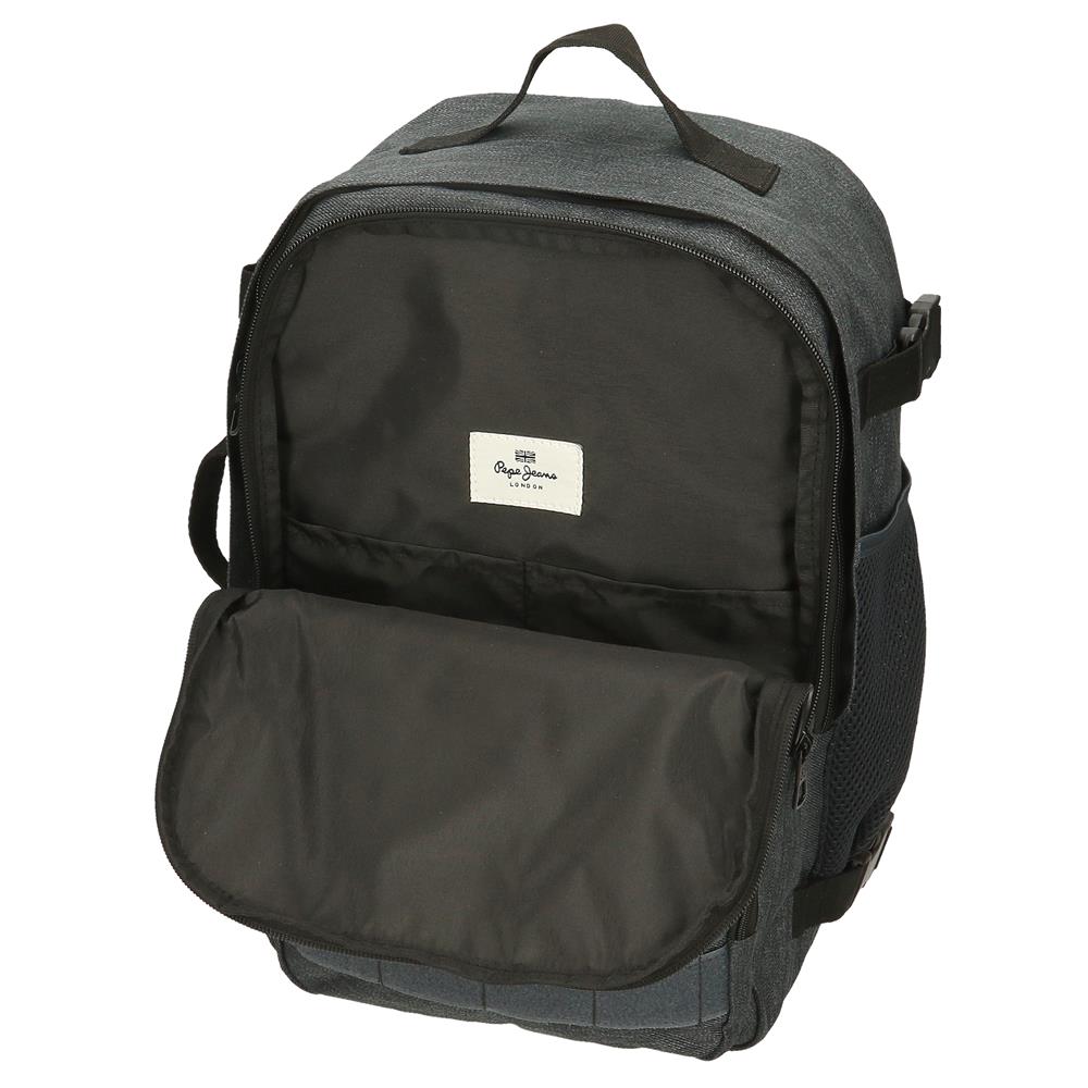 63325C8 ADAP-RUCKSACK. 40CM. PJL ARIS IMMERGRÜN DENIM DUNKEL