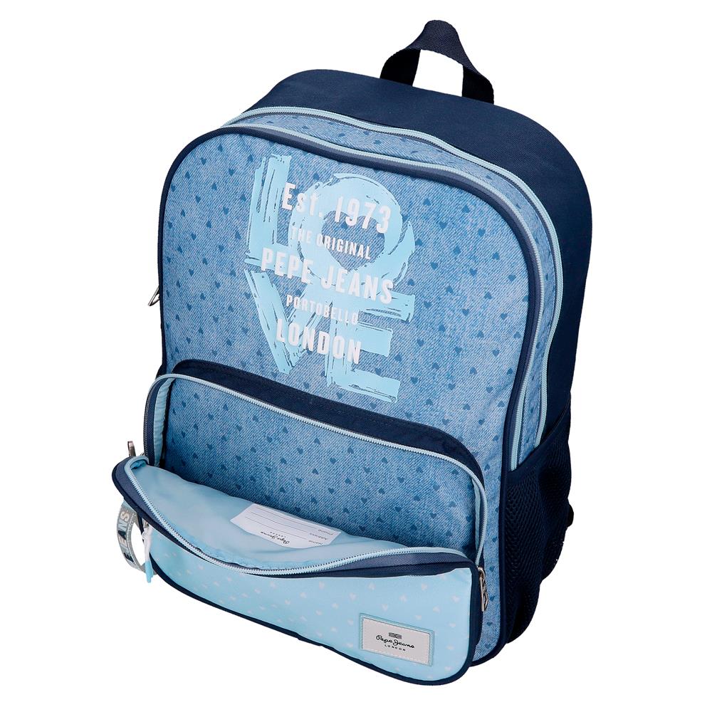 6822222 RUCKSACK 40CM 2C. PJL NONI DENIM HELLBLAU