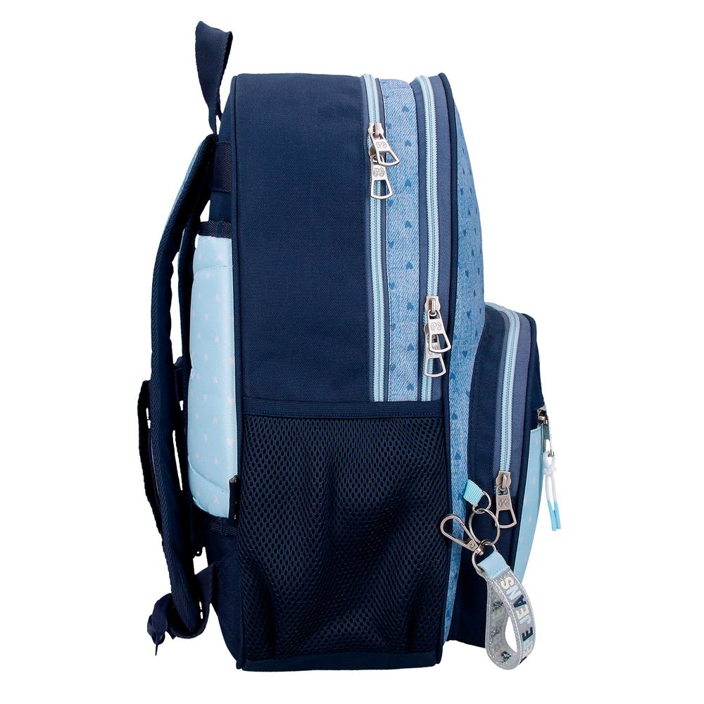 68222D2 ADAP-RUCKSACK. 40CM 2C. PJL NONI DENIM HELLBLAU
