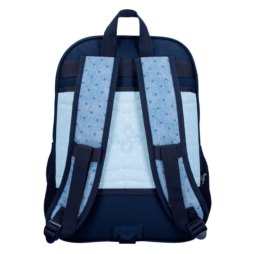 68222D2 ADAP-RUCKSACK. 40CM 2C. PJL NONI DENIM HELLBLAU