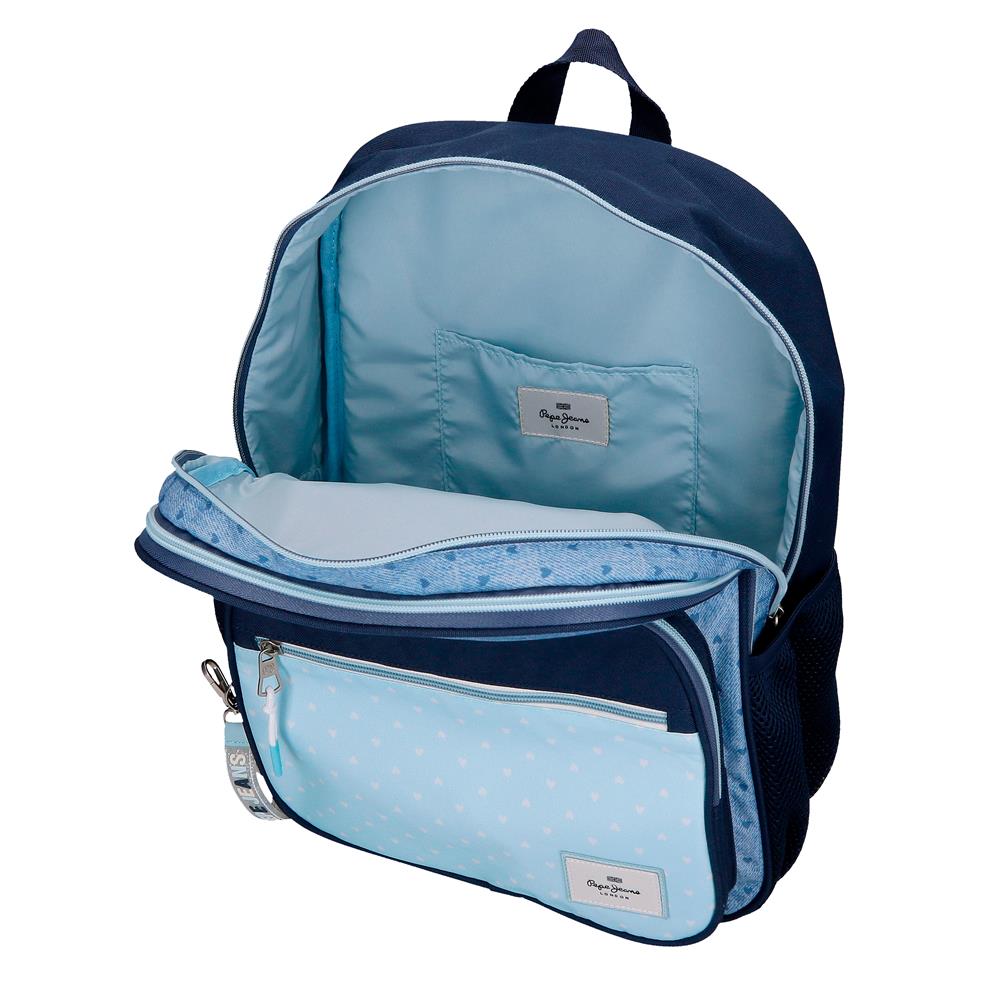 68222D2 ADAP-RUCKSACK. 40CM 2C. PJL NONI DENIM HELLBLAU