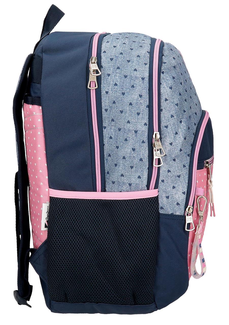 68225D1 MOCHILA ADAP. 44CM 2C. PJL NONI DENIM