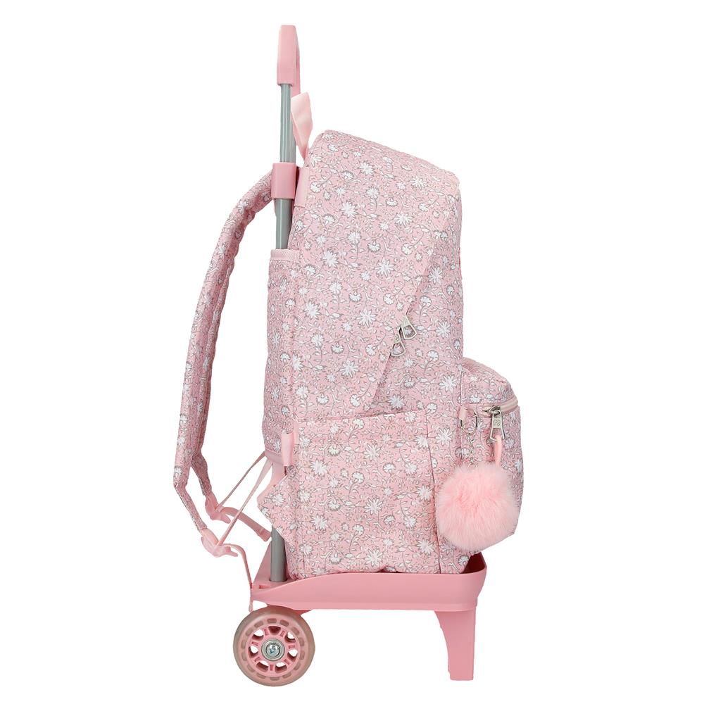 60723V1 ADAP BACKPACK. 44CM 2B LAT. C/CARRO. PJL MIA ROSA CLA