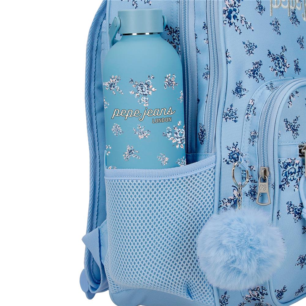 60822F2 SAC À DOS ADAP. 40CM2C. PJL OLIVIA BLEU CLAIR