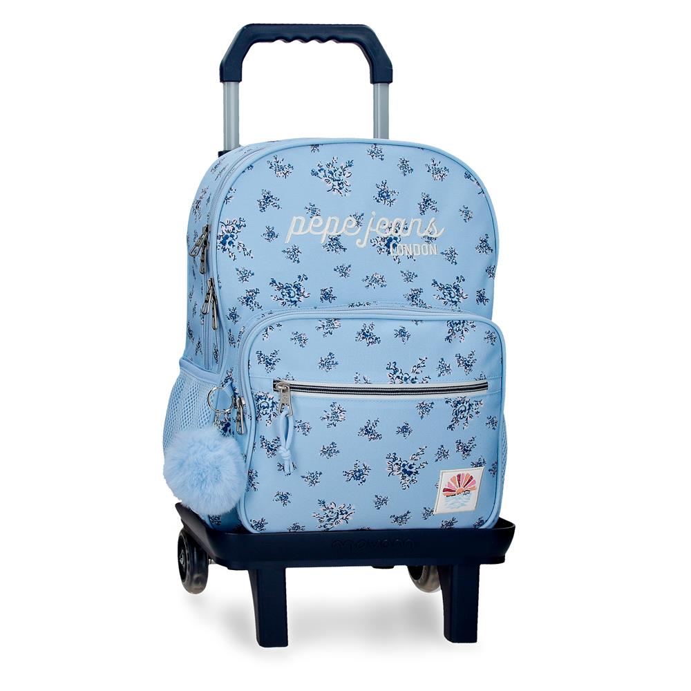 60822V2 ADAP-RUCKSACK. 40CM 2C. C/CARRO. PJL OLIVIA HELLBLAU