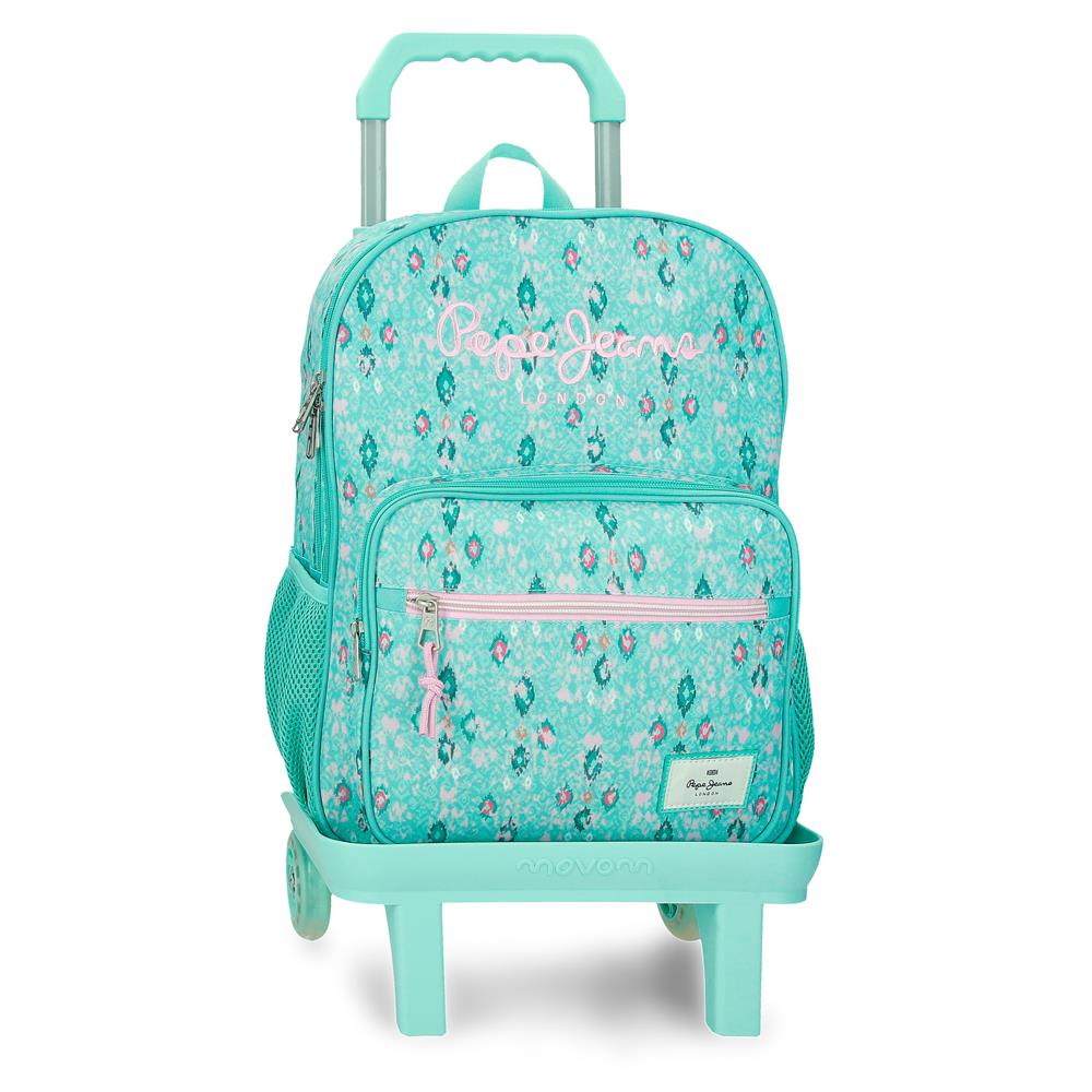 61122V1 ADAP BACKPACK. 40CM 2C. C/CARRO. PJL SUN TURQUOISE SEE