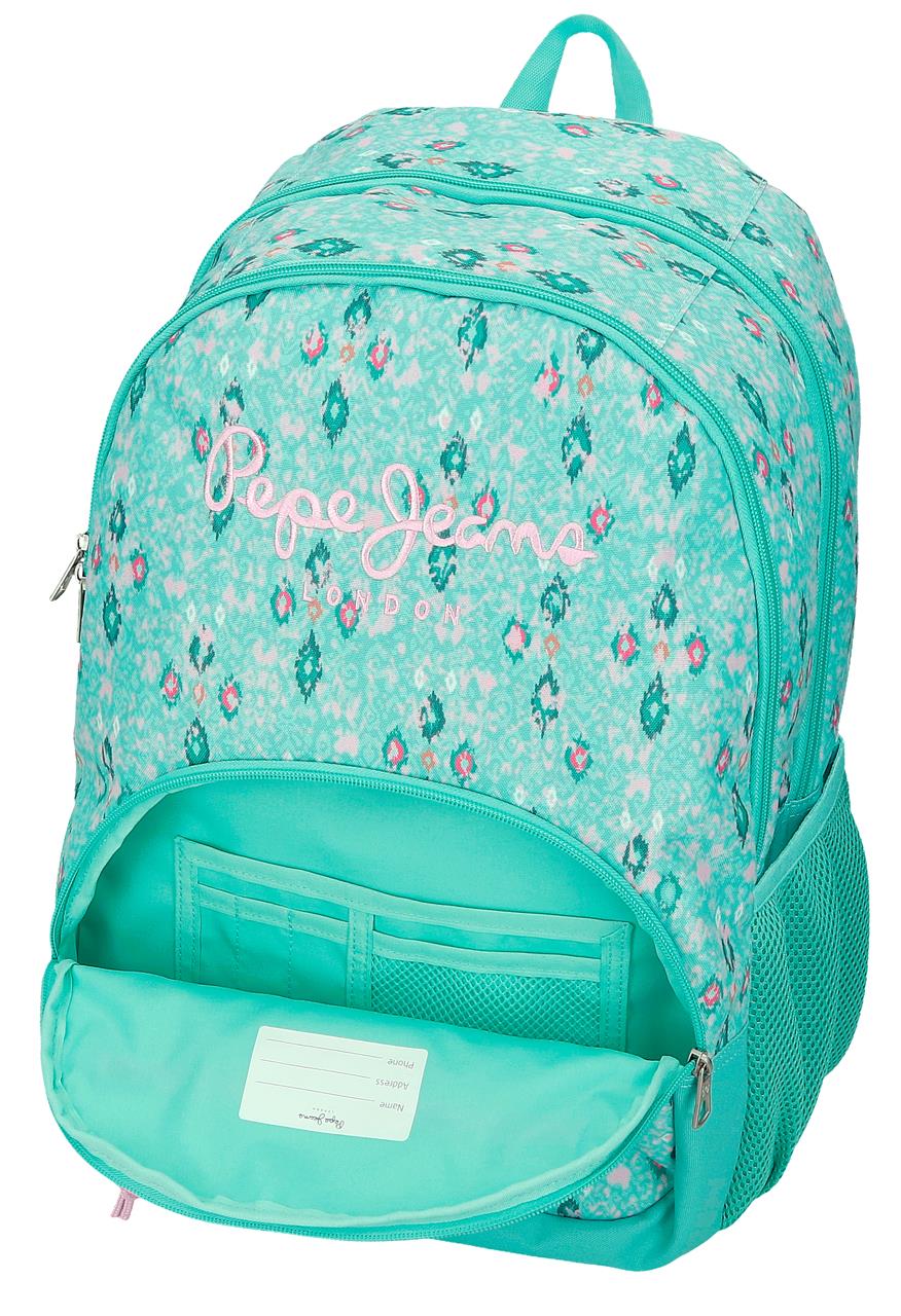 61125F1 MOCHILA ADAP. 44CM 2C. PJL SUN TURQUESA VERDE