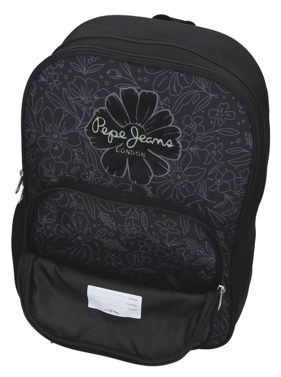 61322F1 ADAP-RYGSÆK. 40 cm 2C. PJL ELOISE SORT