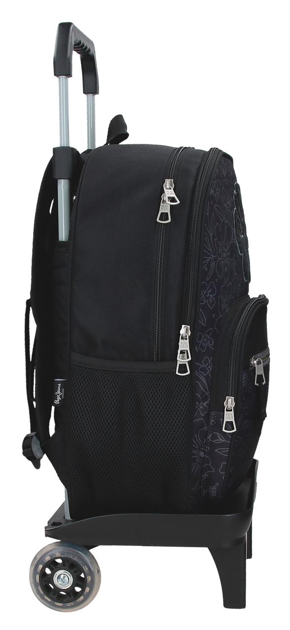 61322V1 ADAP BACKPACK. 40CM 2C. C/CARRO. PJL ELOISE BLACK
